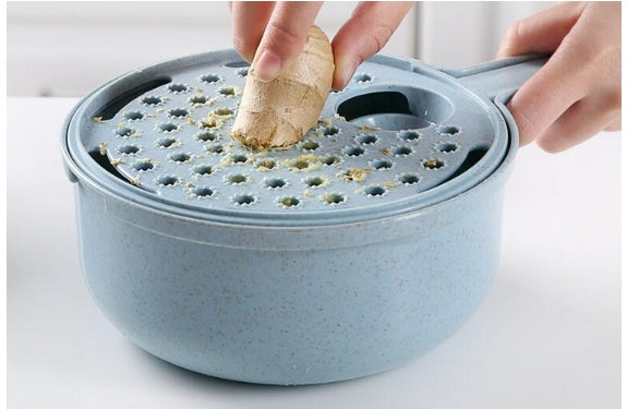 8-in-1 Vegetable Slicer - Mandoline grater, peeler & strainer