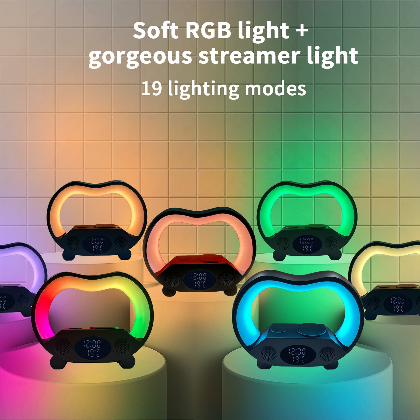 6-in-1 Multifunctional Wireless Charging Atmosphere Light
