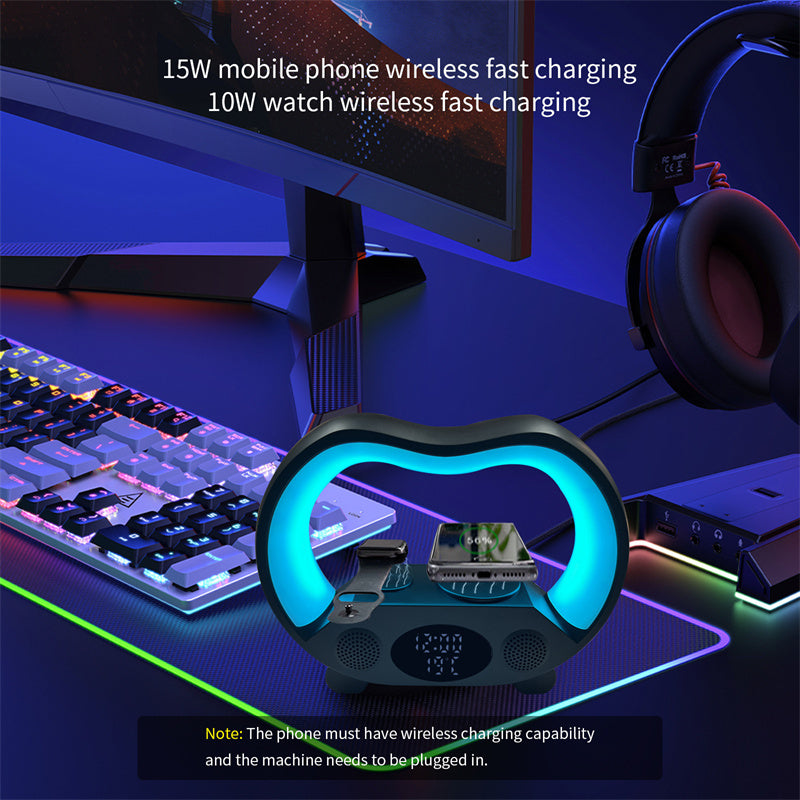 6-in-1 Multifunctional Wireless Charging Atmosphere Light