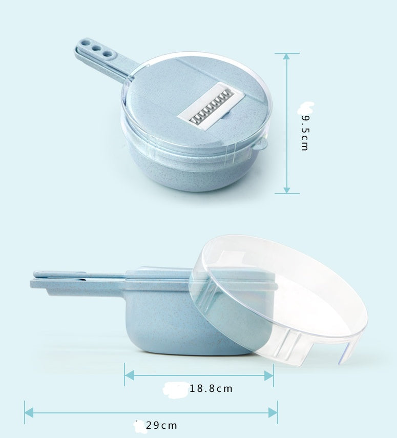 8-in-1 Vegetable Slicer - Mandoline grater, peeler & strainer