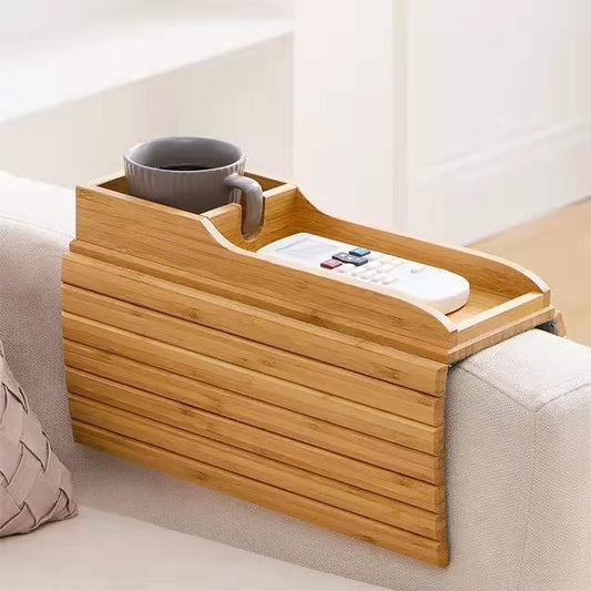 🛋️Modern Minimalist Pine Wood Sofa Tray